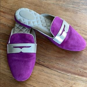 Birdies gold fuchsia slipper/loafer flats 8.5